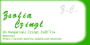 zsofia czingl business card